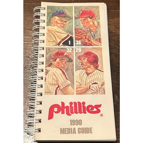 ⭐️ Philadelphia Phillies Vintage 1990 Media Guide Book Press Sports Baseball - Picture 1 of 6